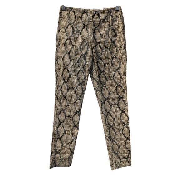 NWT  PRINCESS POLLY Kiesha snakeskin skinny ankle high rise pants   Sz 2 - Picture 1 of 11